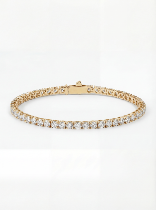 Eternal Ice 4MM Tennis Bracelet - GOLD