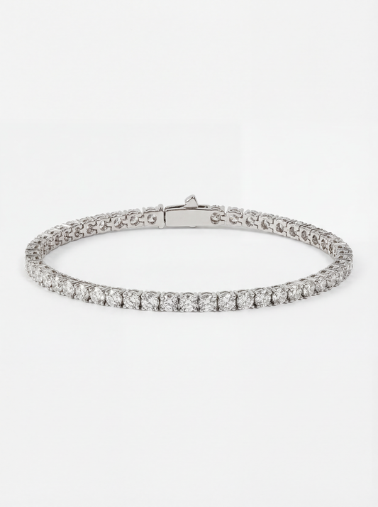 Eternal Ice 4MM Tennis Bracelet - SILVER