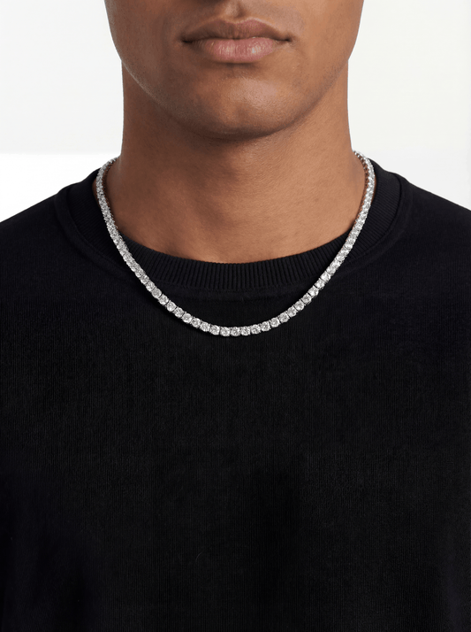 Eternal Ice 4MM Tennis Chain - SILVER