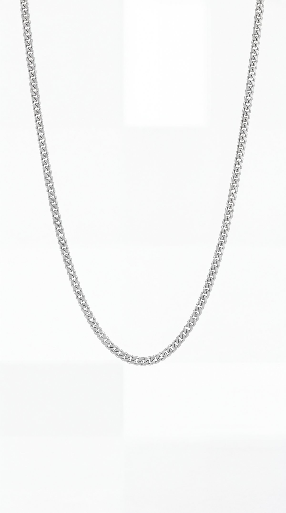 CADENA CUBANA 3MM - PLATA