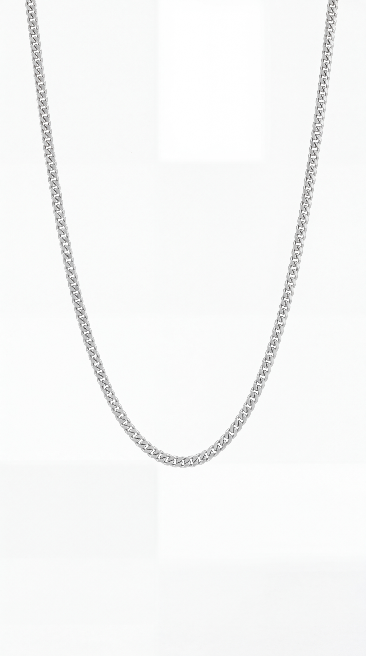 CADENA CUBANA 3MM - PLATA