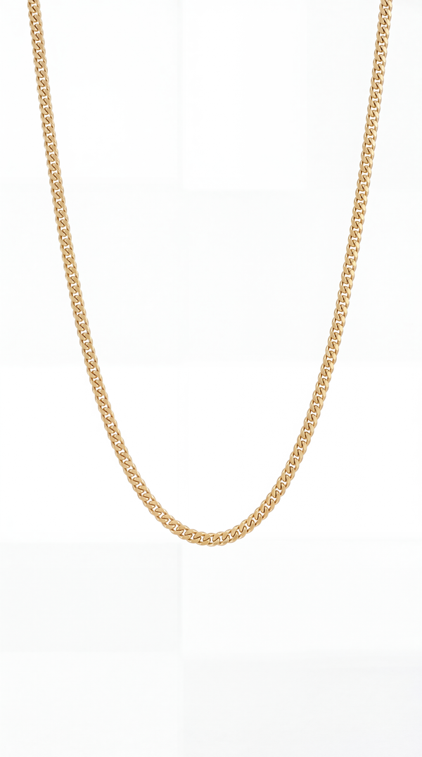 CADENA CUBANA 3MM - ORO