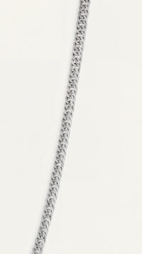 CADENA CUBANA 3MM - PLATA