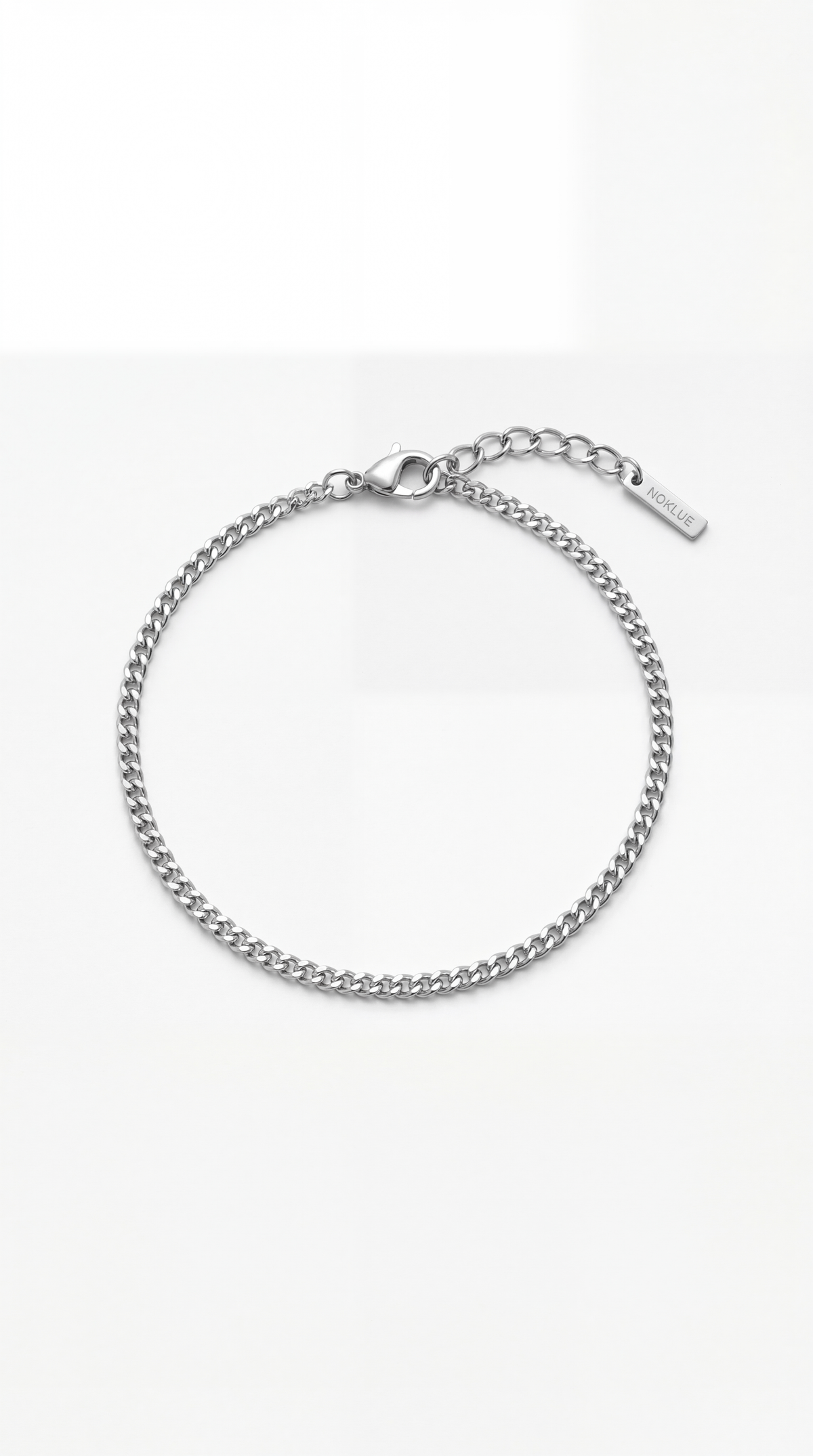 PULSERA CUBANA 3MM - PLATA