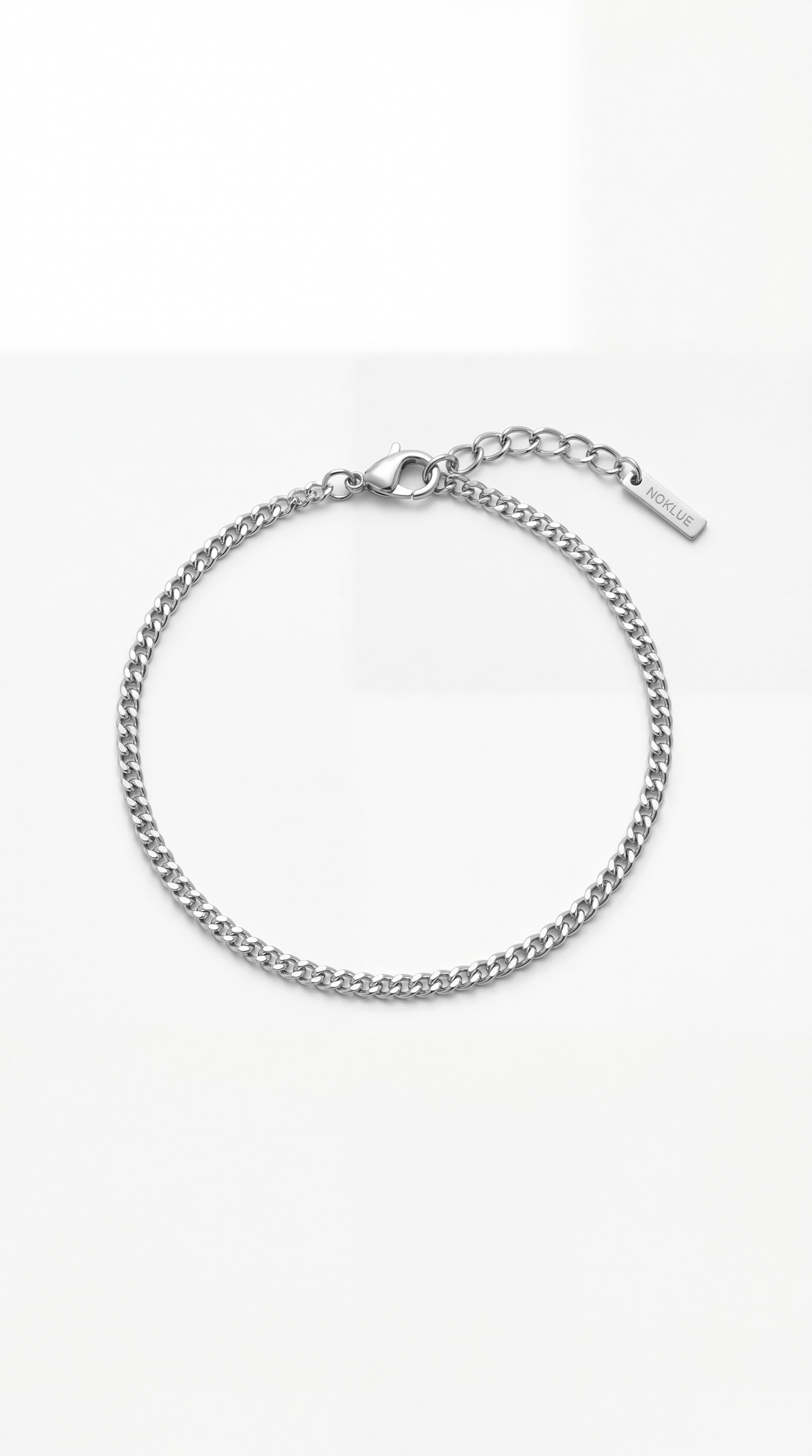 PULSERA CUBANA 3MM - PLATA