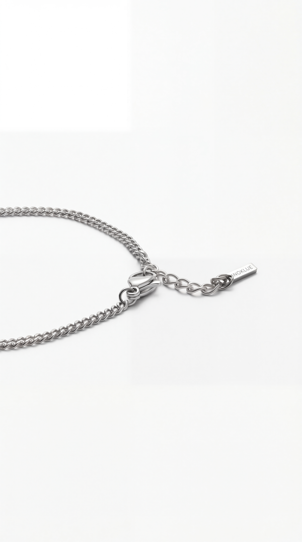 PULSERA CUBANA 3MM - PLATA