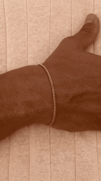 PULSERA CUBANA 3MM - ORO