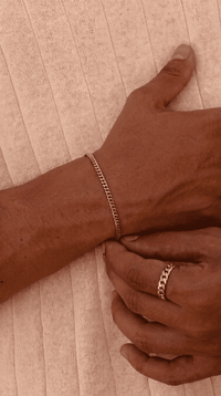 PULSERA CUBANA 3MM - ORO