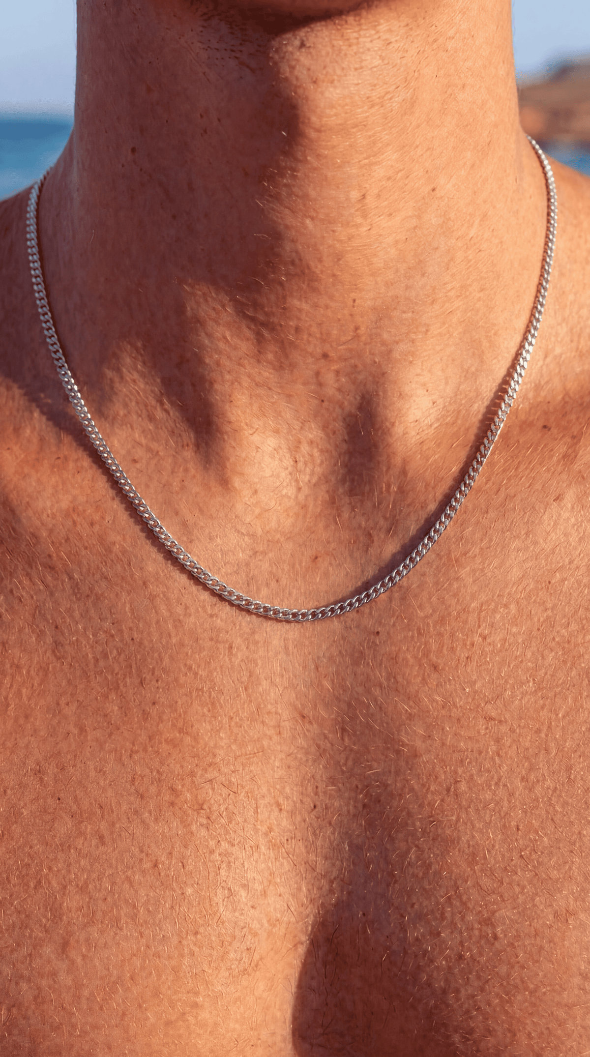 CADENA CUBANA 3MM - PLATA