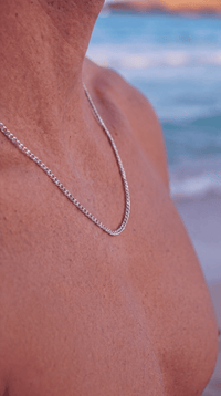 CADENA CUBANA 3MM - PLATA